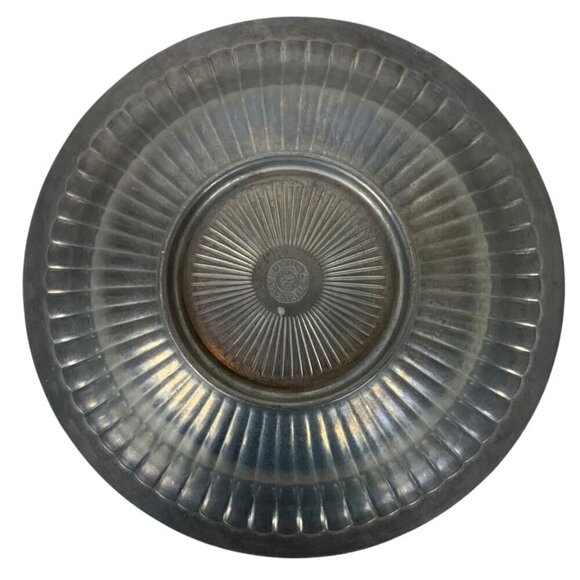 Wilton Armetale Flutes & Pearls Medium 12 inch Vegetable Serving Bowl Pewter - Picture 6 of 7